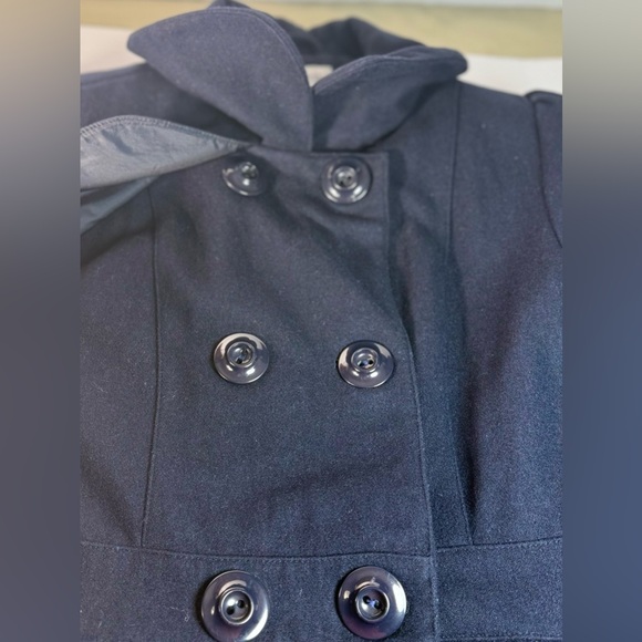 Chic Navy Double-Breasted Women's Trench Coat - Picture 7 of 14